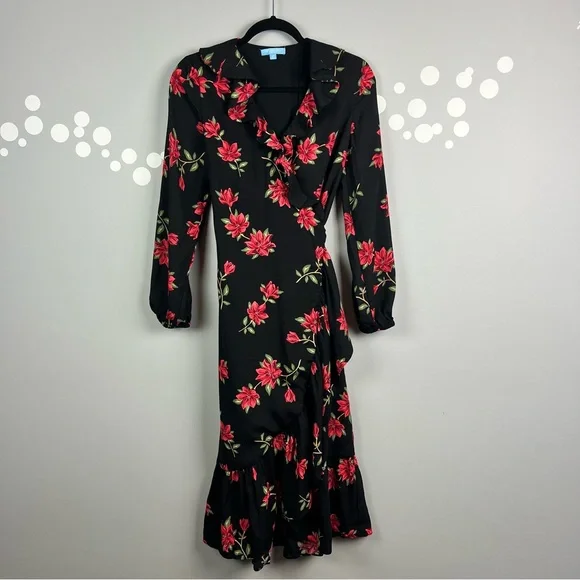Draper James RSVP Wrap Dress Size XS - Picture 1 of 12